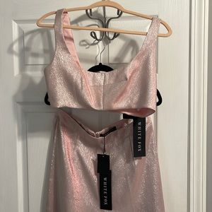 White fox two piece set XL